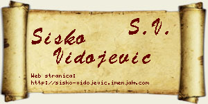 Sisko Vidojević vizit kartica